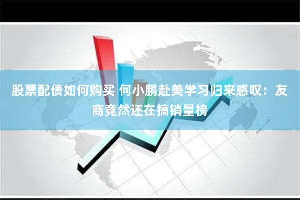 股票配债如何购买 何小鹏赴美学习归来感叹：友商竟然还在搞销量榜