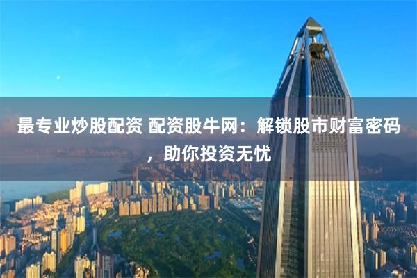 最专业炒股配资 配资股牛网：解锁股市财富密码，助你投资无忧